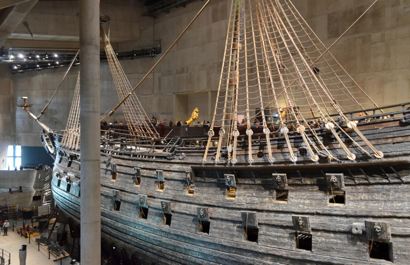 30 - The Vasa, a Swedish warship from the 17th century displayed at the Vasa Museum in Stockholm
